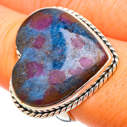 Ruby Fuchsite Rings handcrafted by Ana Silver Co - RING103987