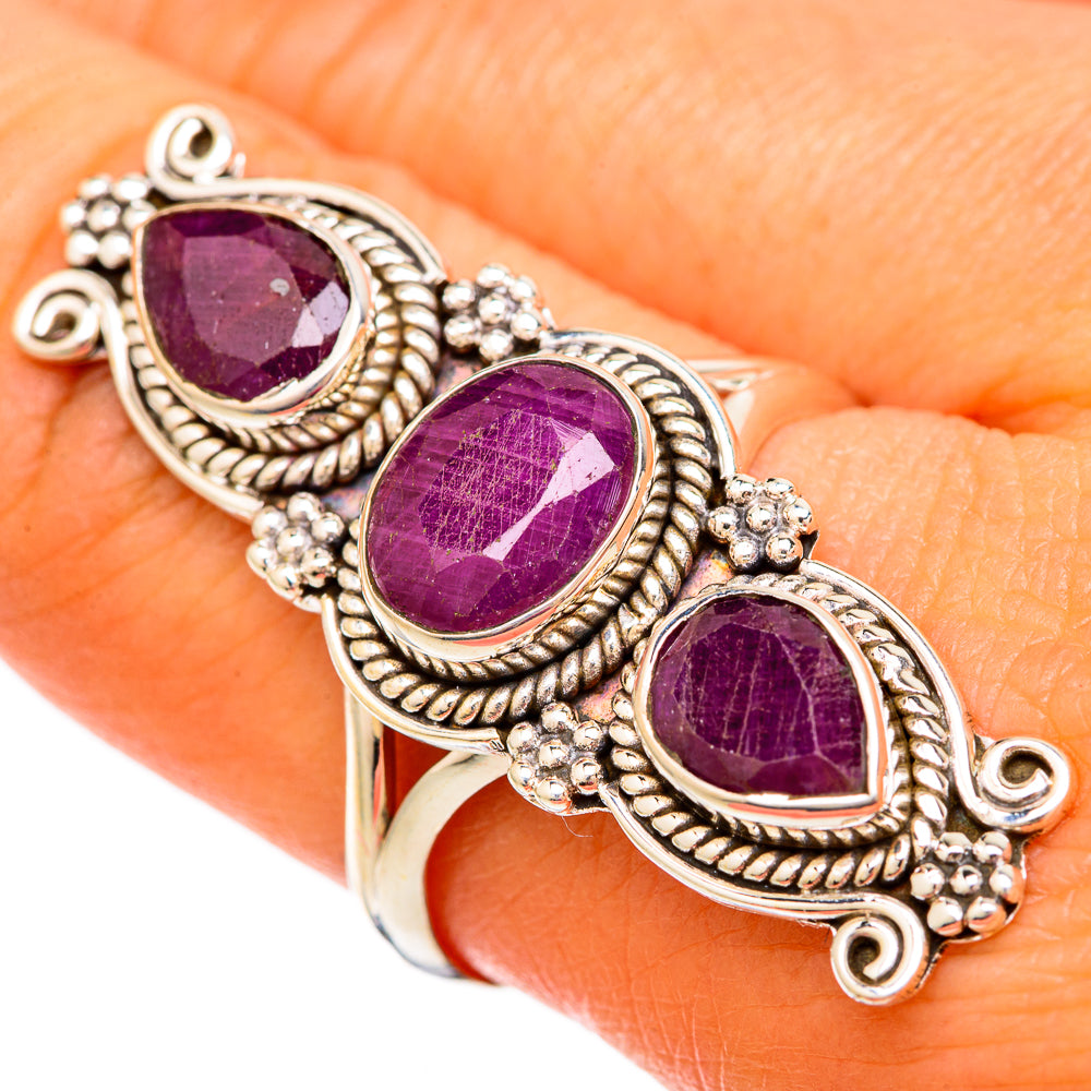 Ruby Rings handcrafted by Ana Silver Co - RING104000