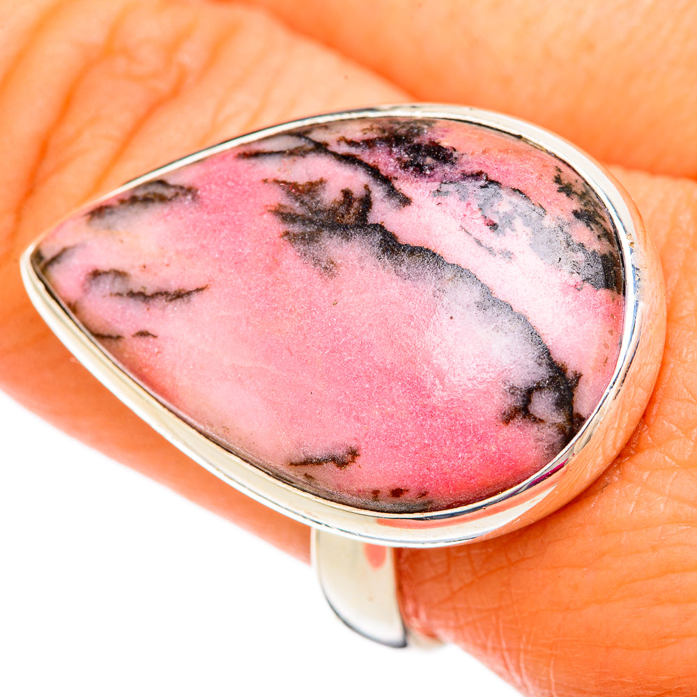Rhodonite Rings handcrafted by Ana Silver Co - RING104020