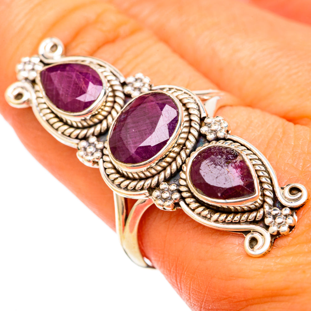 Ruby Rings handcrafted by Ana Silver Co - RING104021