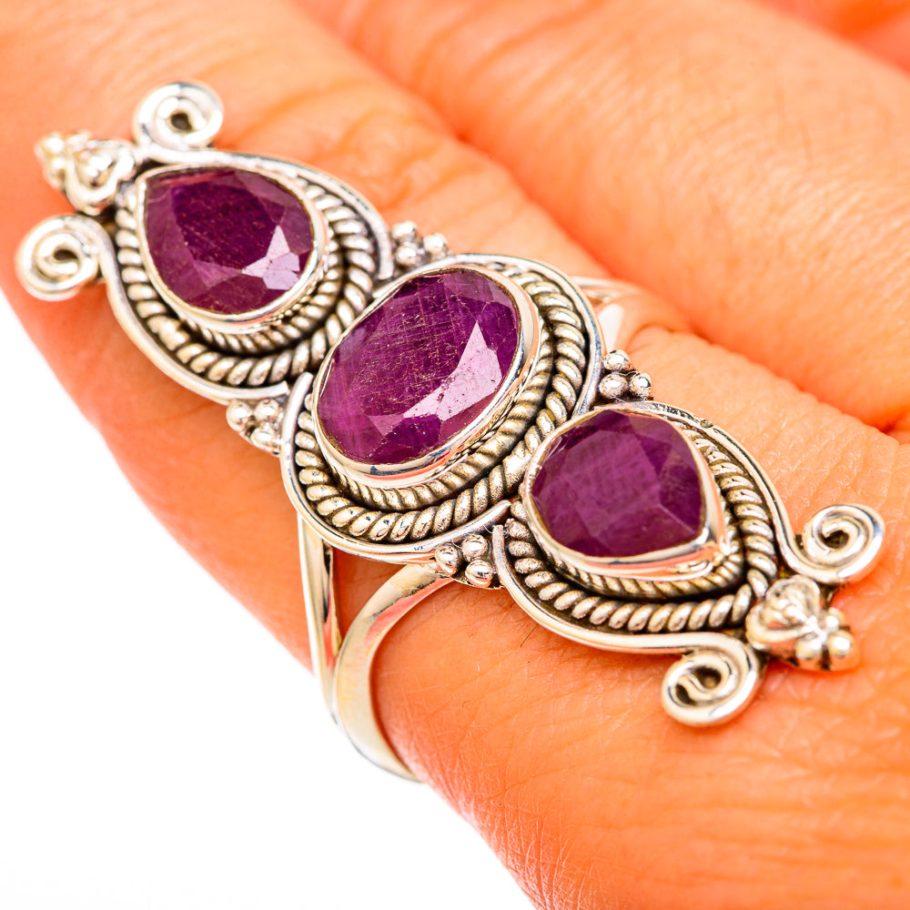 Ruby Rings handcrafted by Ana Silver Co - RING104023