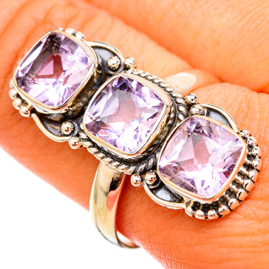 Kunzite Rings handcrafted by Ana Silver Co - RING104027