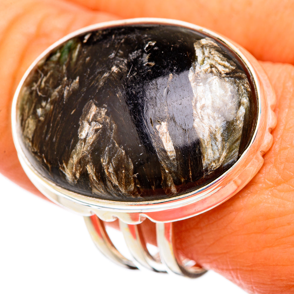 Seraphinite Rings handcrafted by Ana Silver Co - RING104035