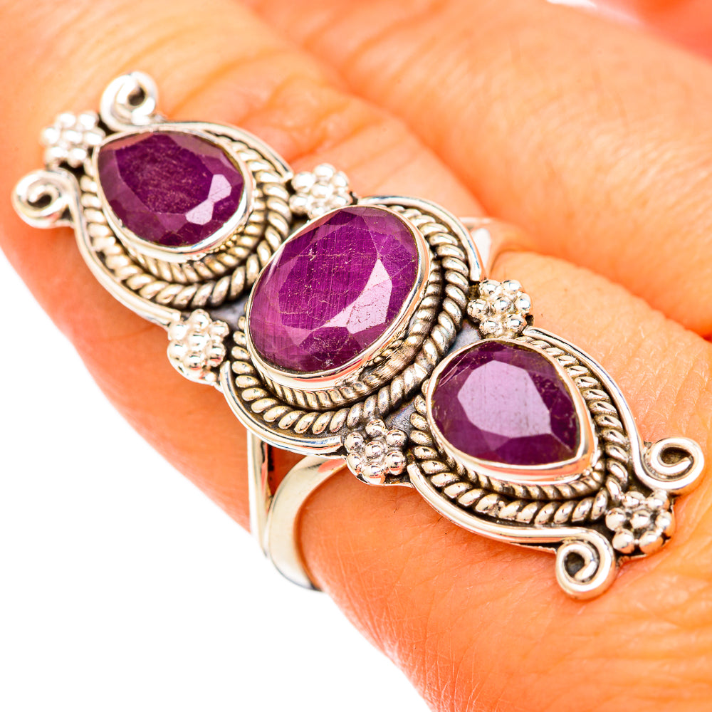 Ruby Rings handcrafted by Ana Silver Co - RING104036