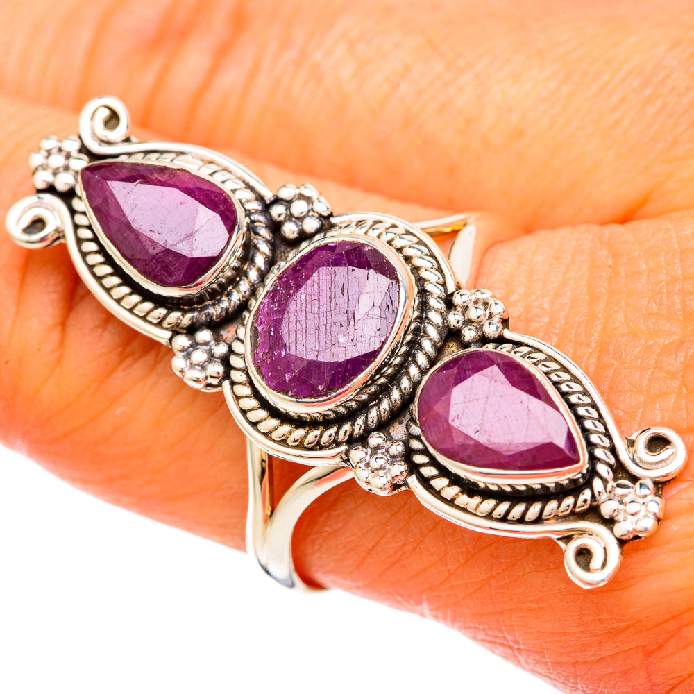 Ruby Rings handcrafted by Ana Silver Co - RING104045