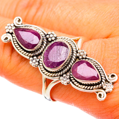 Ruby Rings handcrafted by Ana Silver Co - RING104045