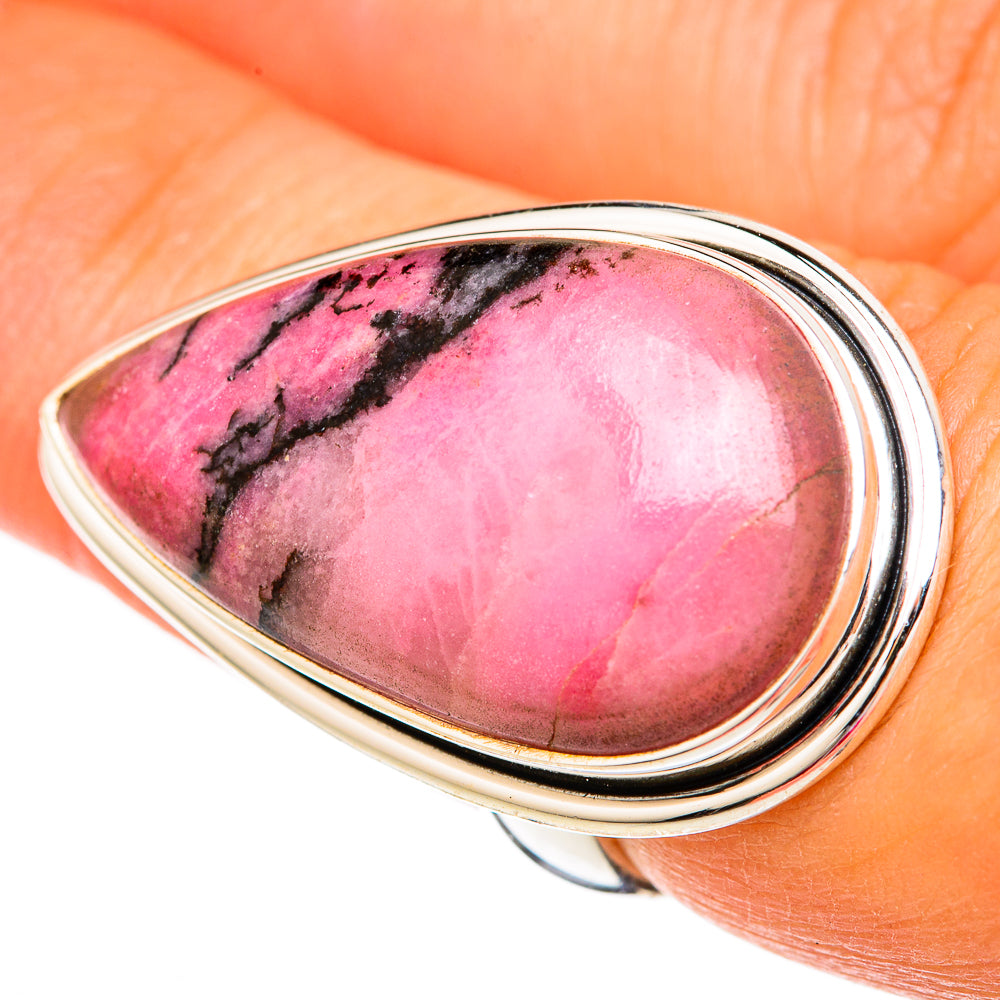 Rhodonite Rings handcrafted by Ana Silver Co - RING104048