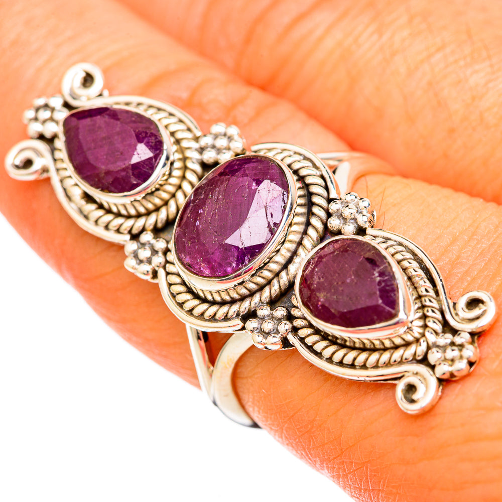 Ruby Rings handcrafted by Ana Silver Co - RING104049