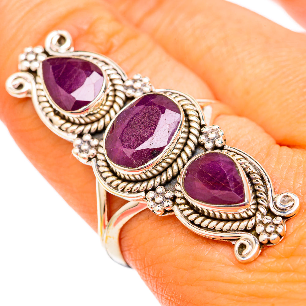 Ruby Rings handcrafted by Ana Silver Co - RING104053