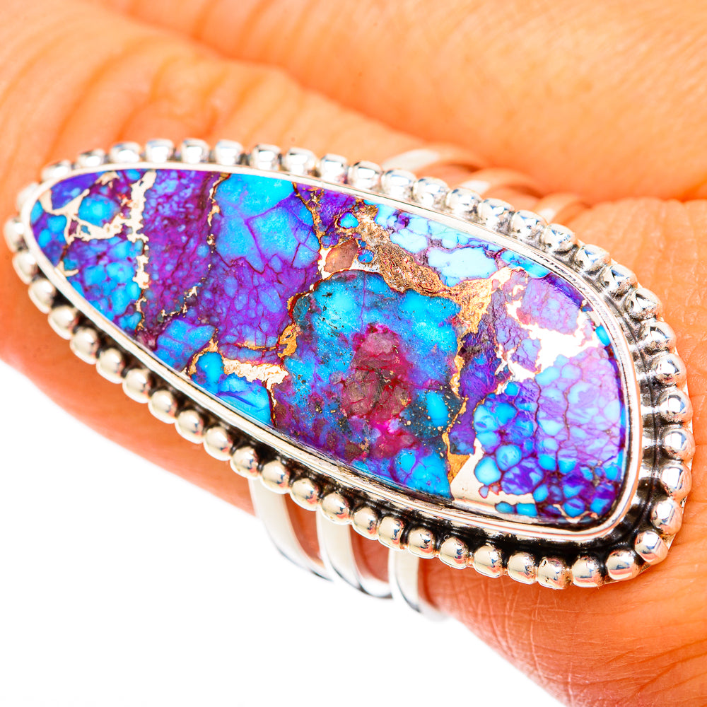 Purple Copper Turquoise Rings handcrafted by Ana Silver Co - RING104054