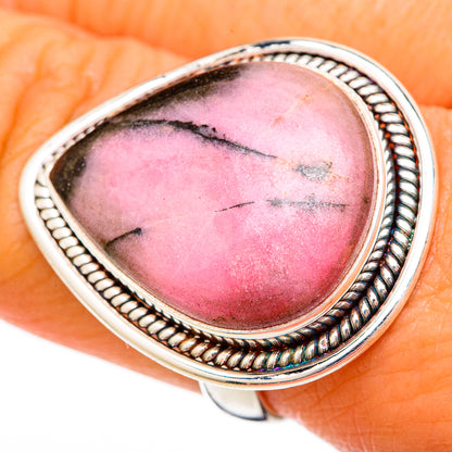 Rhodonite Rings handcrafted by Ana Silver Co - RING104056