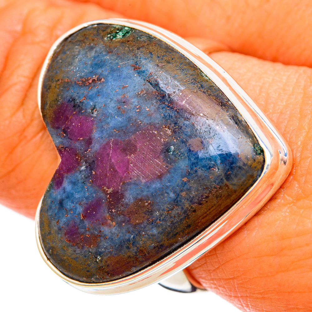 Ruby Fuchsite Rings handcrafted by Ana Silver Co - RING104063