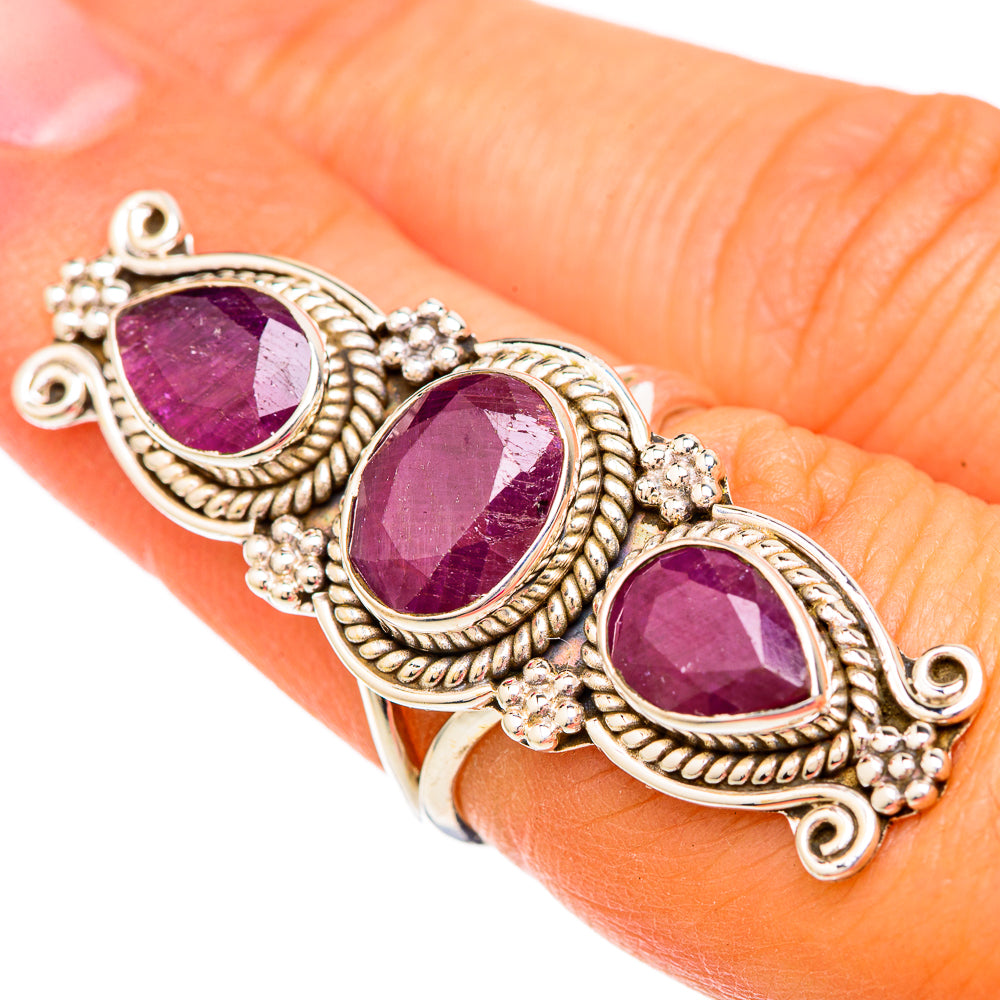 Ruby Rings handcrafted by Ana Silver Co - RING104065