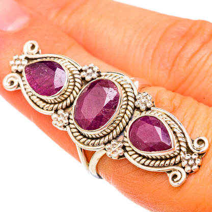 Ruby Rings handcrafted by Ana Silver Co - RING104065