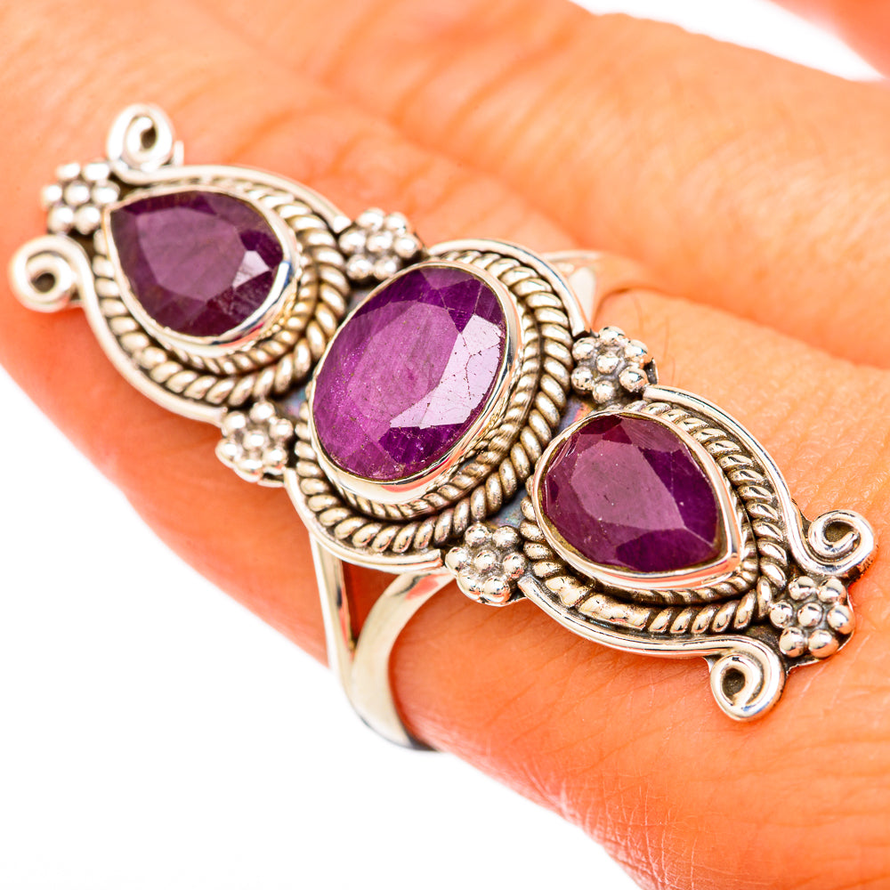 Ruby Rings handcrafted by Ana Silver Co - RING104066