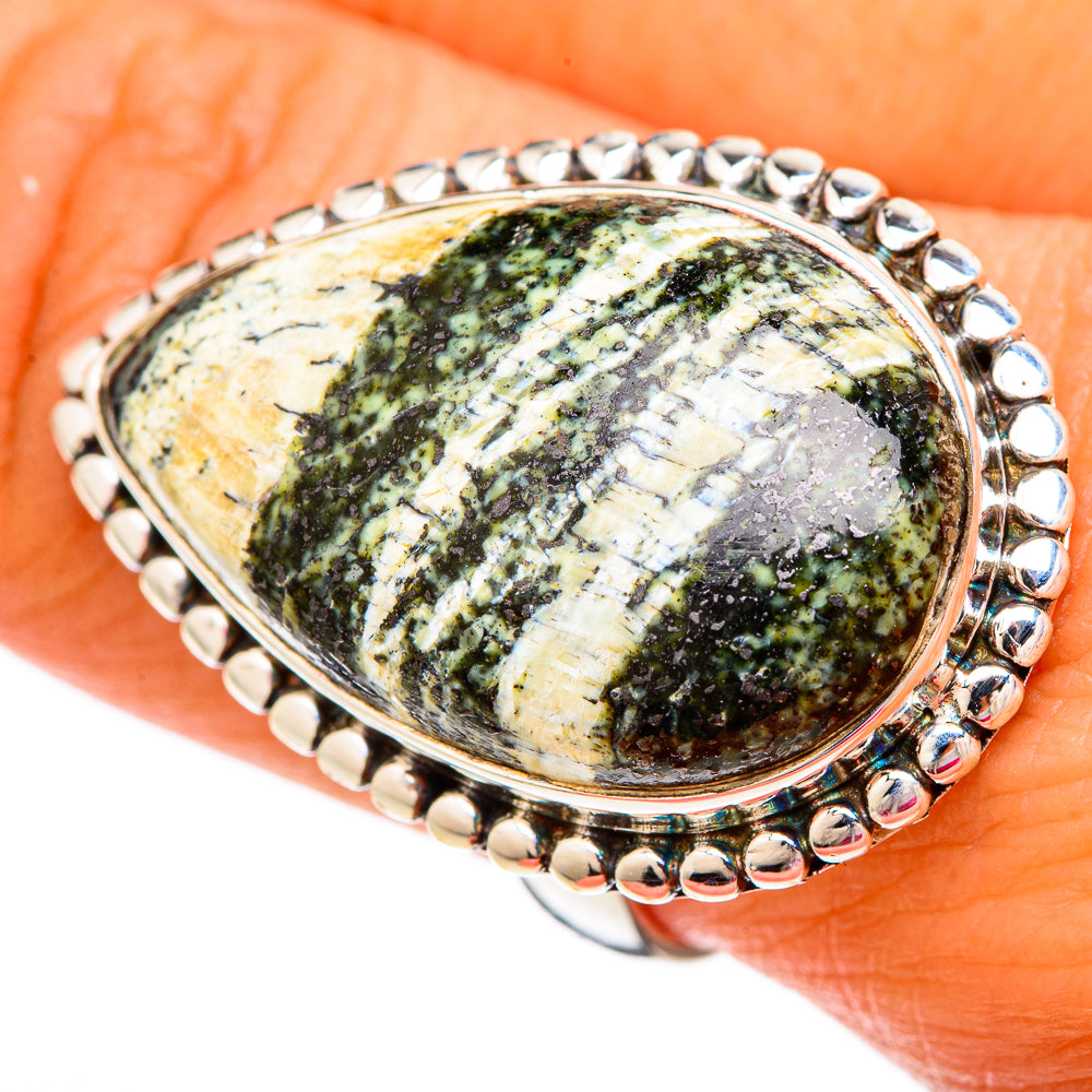 Lizard Jasper Rings handcrafted by Ana Silver Co - RING104068