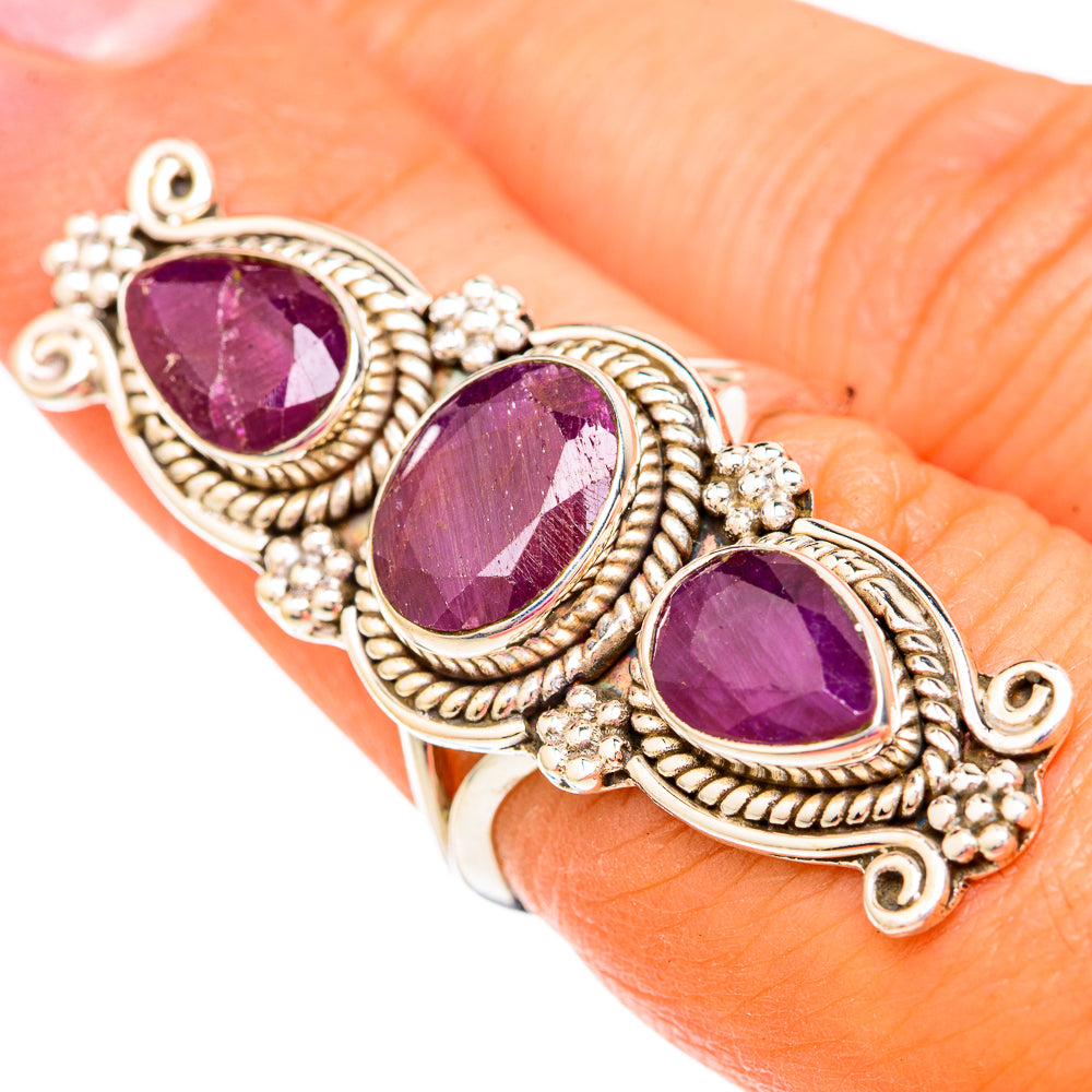 Ruby Rings handcrafted by Ana Silver Co - RING104070