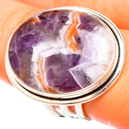 Chevron Amethyst Rings handcrafted by Ana Silver Co - RING104071