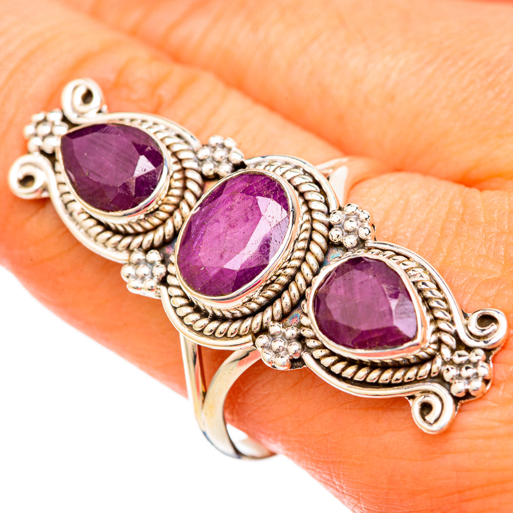 Ruby Rings handcrafted by Ana Silver Co - RING104073