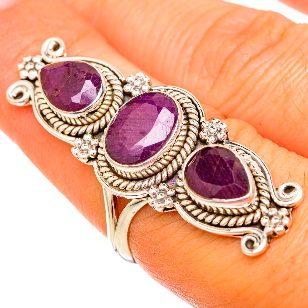 Ruby Rings handcrafted by Ana Silver Co - RING104074