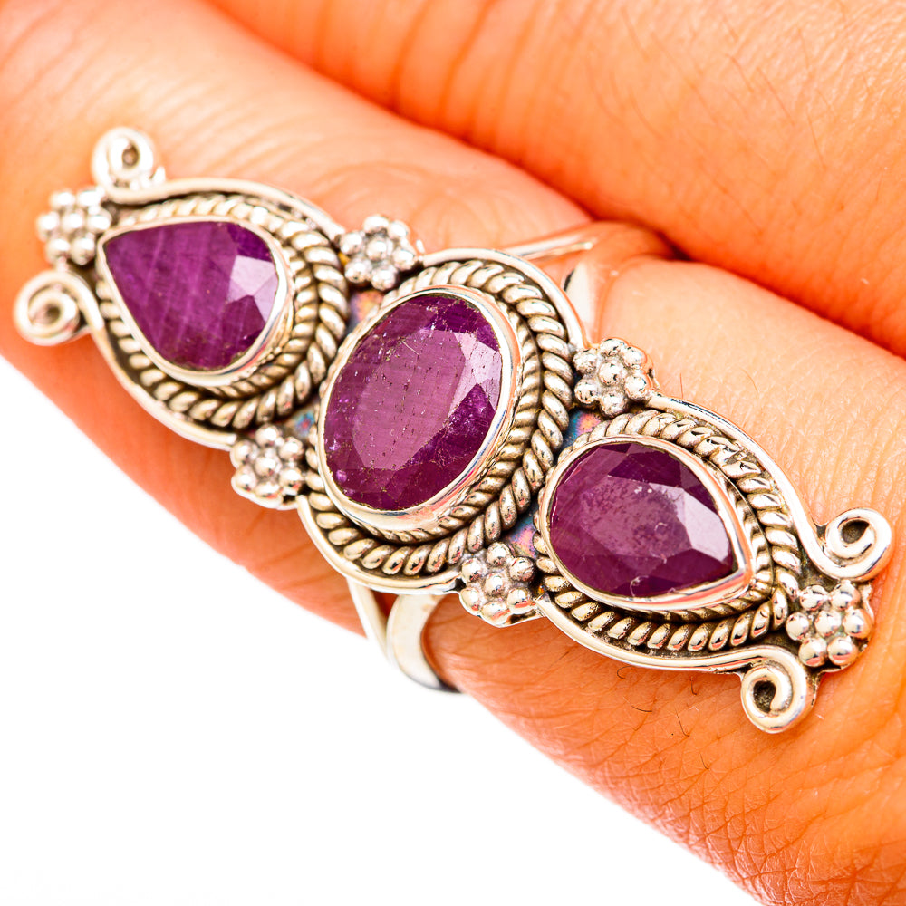 Ruby Rings handcrafted by Ana Silver Co - RING104077