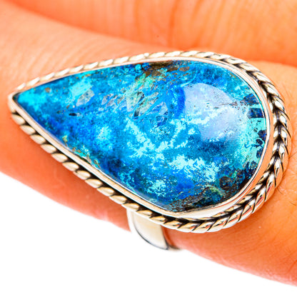 Chrysocolla Rings handcrafted by Ana Silver Co - RING104079