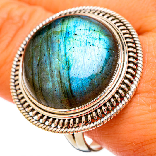 Labradorite Rings handcrafted by Ana Silver Co - RING104085