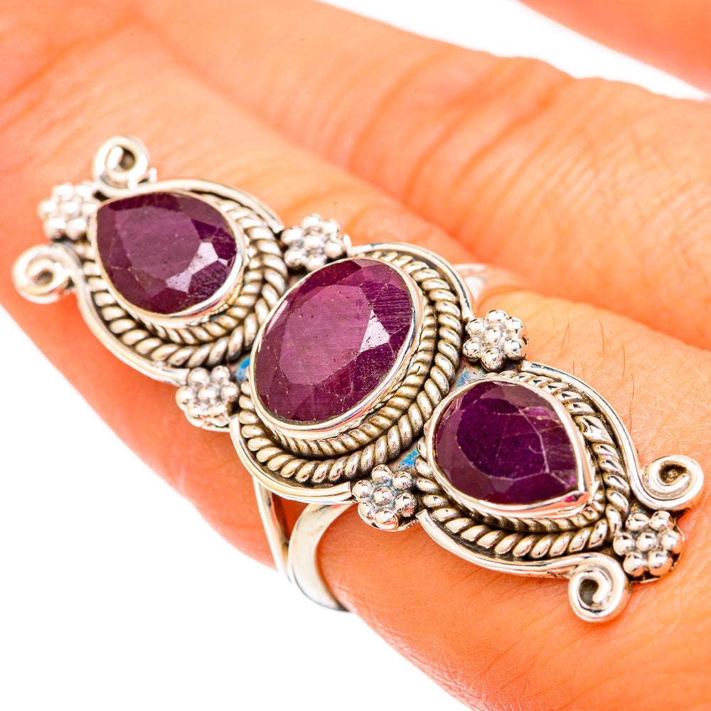 Ruby Rings handcrafted by Ana Silver Co - RING104086