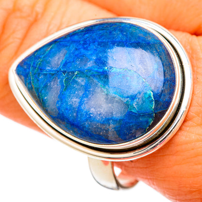 Chrysocolla In Quartz Rings handcrafted by Ana Silver Co - RING104094