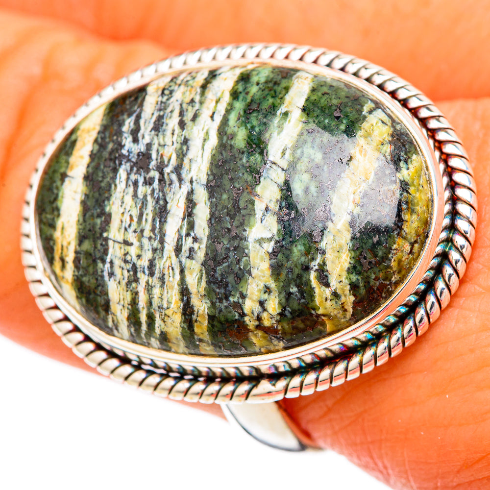 Lizard Jasper Rings handcrafted by Ana Silver Co - RING104098