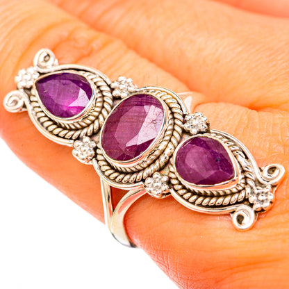 Ruby Rings handcrafted by Ana Silver Co - RING104102