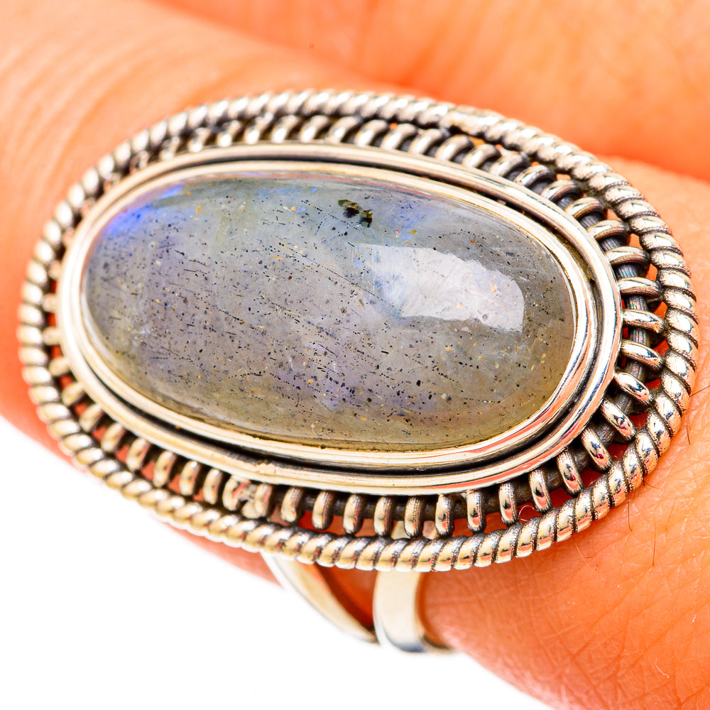Labradorite Rings handcrafted by Ana Silver Co - RING104104