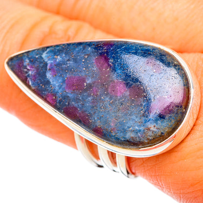 Ruby Fuchsite Rings handcrafted by Ana Silver Co - RING104105