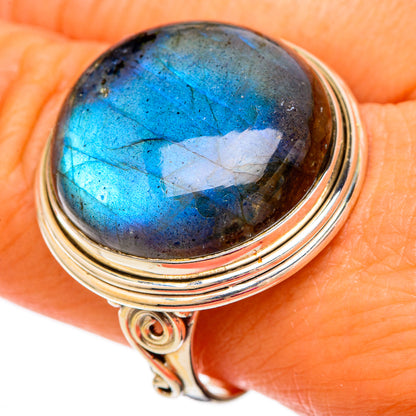Labradorite Rings handcrafted by Ana Silver Co - RING104109