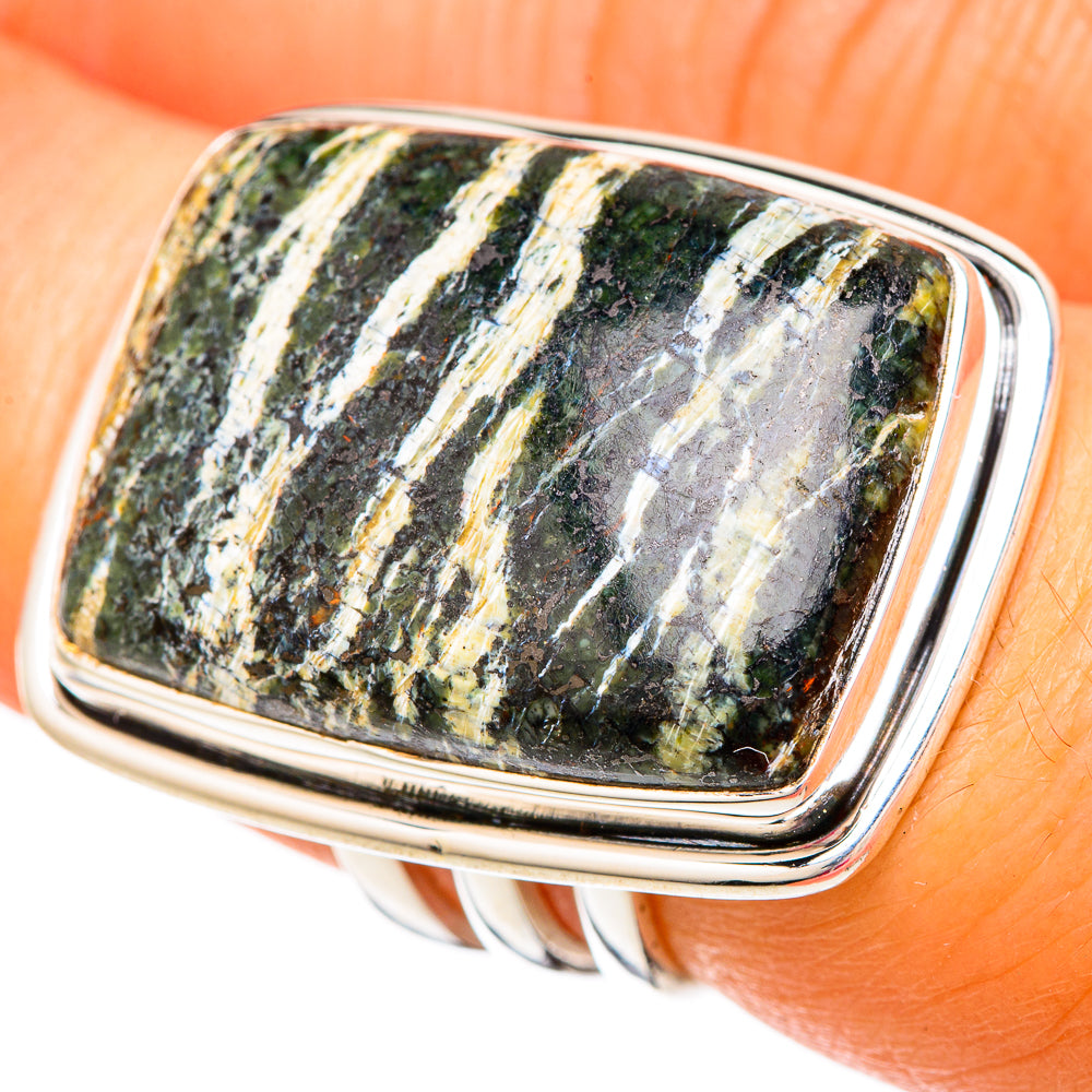Lizard Jasper Rings handcrafted by Ana Silver Co - RING104113