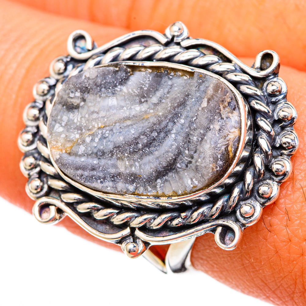 Desert Druzy Rings handcrafted by Ana Silver Co - RING104142