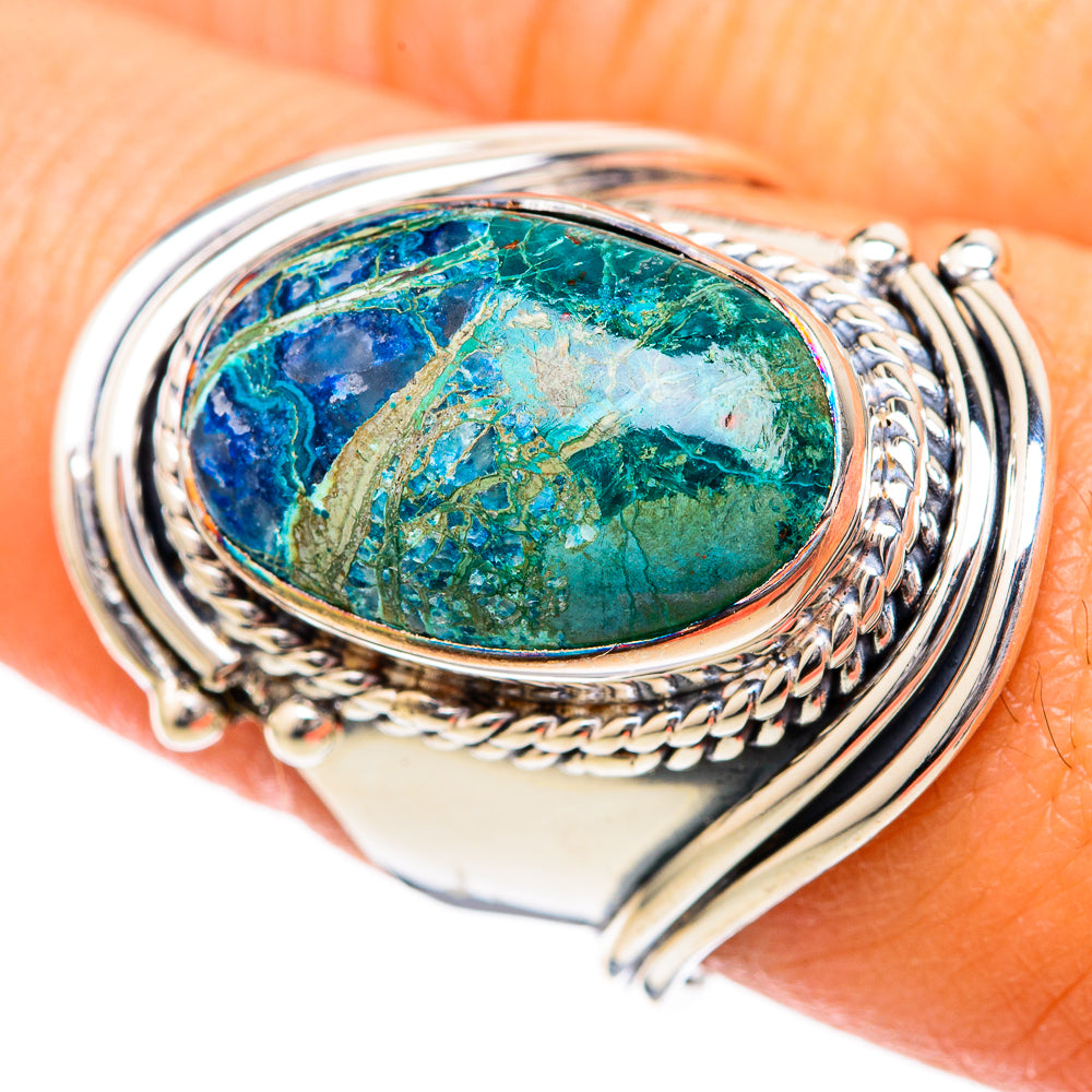 Chrysocolla Rings handcrafted by Ana Silver Co - RING104145