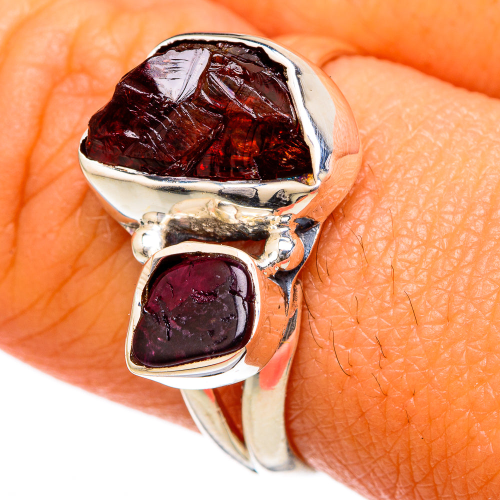 Garnet Rings handcrafted by Ana Silver Co - RING104155