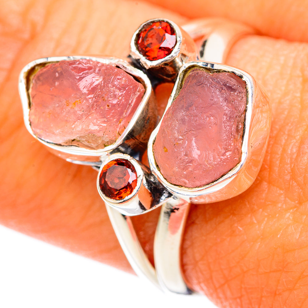 Rose Quartz Rings handcrafted by Ana Silver Co - RING104177