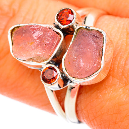 Rose Quartz Rings handcrafted by Ana Silver Co - RING104177