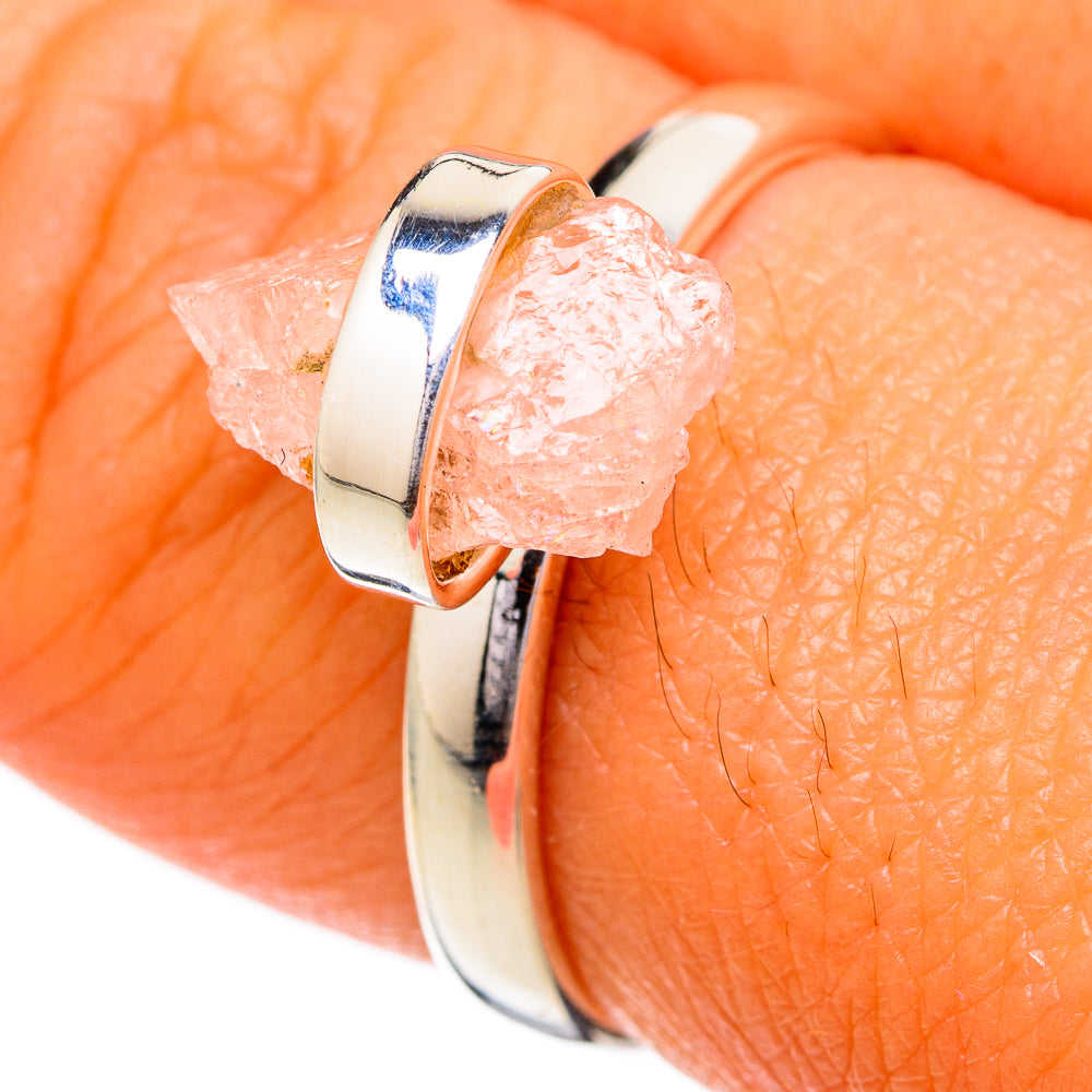 Rose Quartz Rings handcrafted by Ana Silver Co - RING104178