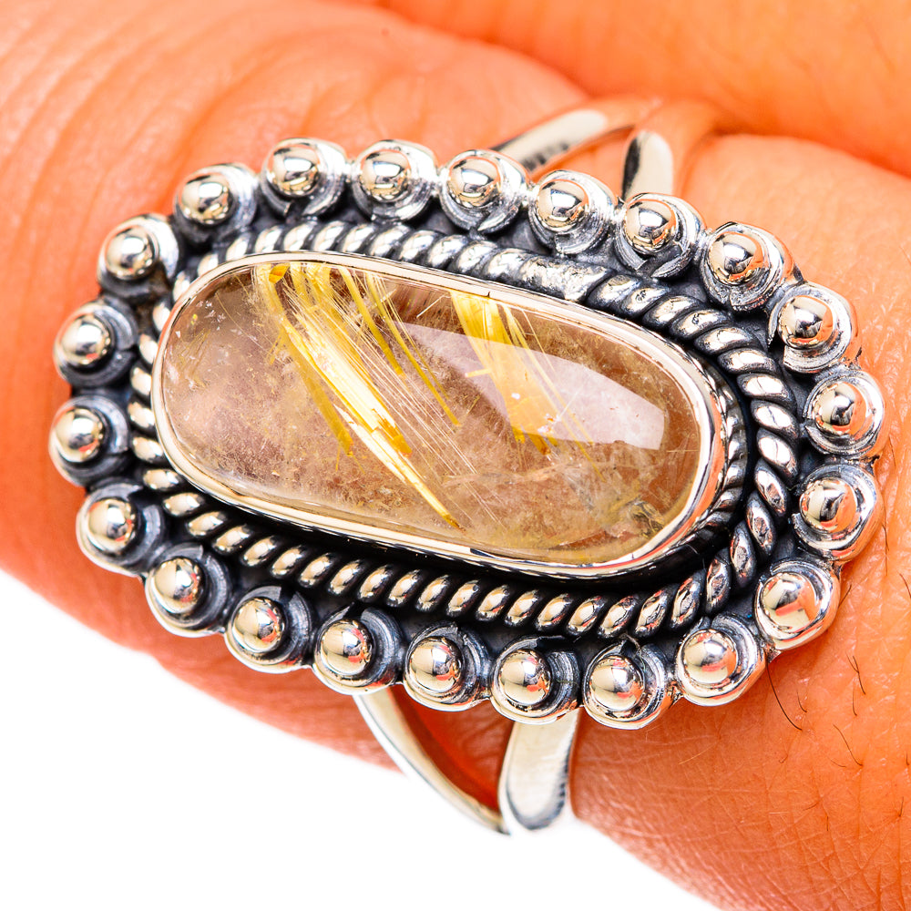 Rutilated Quartz Rings handcrafted by Ana Silver Co - RING104181