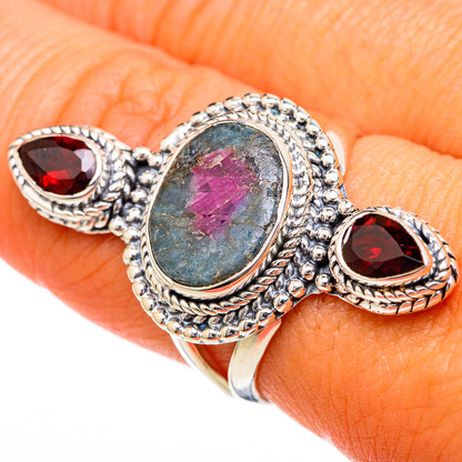 Ruby Fuchsite Rings handcrafted by Ana Silver Co - RING104186