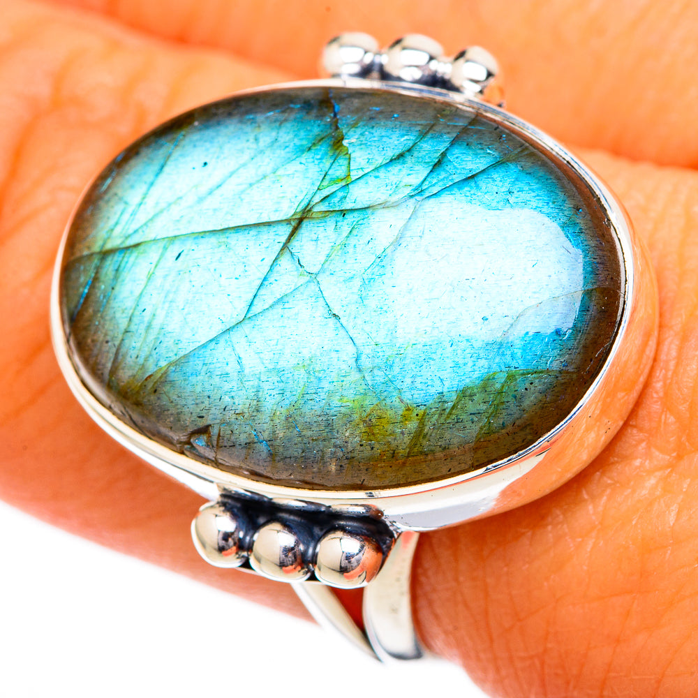 Labradorite Rings handcrafted by Ana Silver Co - RING104188