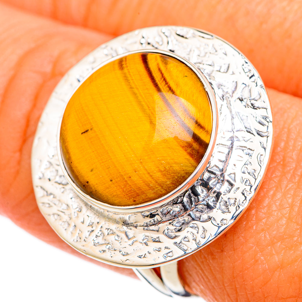 Tiger Eye Rings handcrafted by Ana Silver Co - RING104218