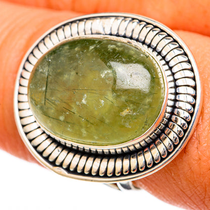 Prehnite Rings handcrafted by Ana Silver Co - RING104236