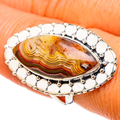 Laguna Lace Agate Rings handcrafted by Ana Silver Co - RING104240