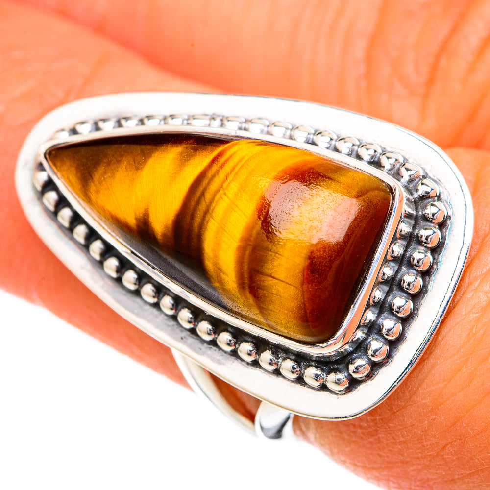 Tiger Eye Rings handcrafted by Ana Silver Co - RING104241