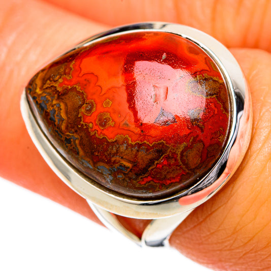 Red Jasper Rings handcrafted by Ana Silver Co - RING104243