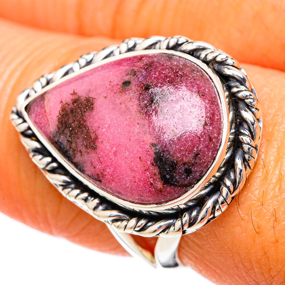 Rhodonite Rings handcrafted by Ana Silver Co - RING104245
